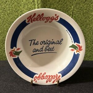 Vintage Kellogs Cornflakes Advertising Cereal Bowl 1997